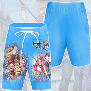 The Legend of Heroes: Trails in the Sky Video Game All Over Printed T-shirt Tank Top Zip Hoodie Pullover Hoodie Hawaiian Shirt Beach Shorts Joggers Beach Shorts S