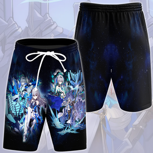 Honkai: Star Rail Bronya Video Game All Over Printed T-shirt Tank Top Zip Hoodie Pullover Hoodie Hawaiian Shirt Beach Shorts Joggers Beach Shorts S 