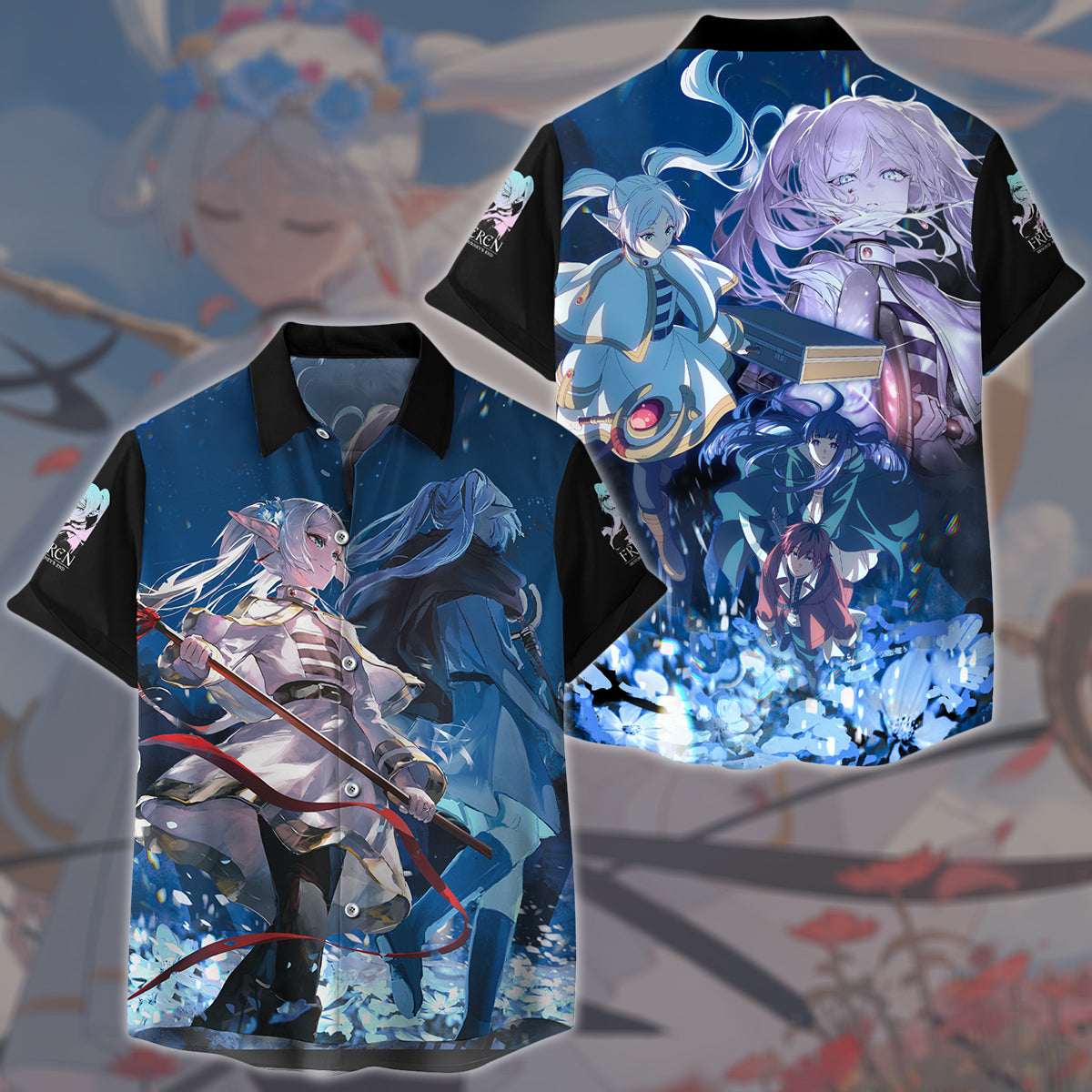 Frieren: Beyond Journey's End Anime Manga All Over Printed T-shirt Tank Top Zip Hoodie Pullover Hoodie Hawaiian Shirt Beach Shorts Joggers Hawaiian Shirt