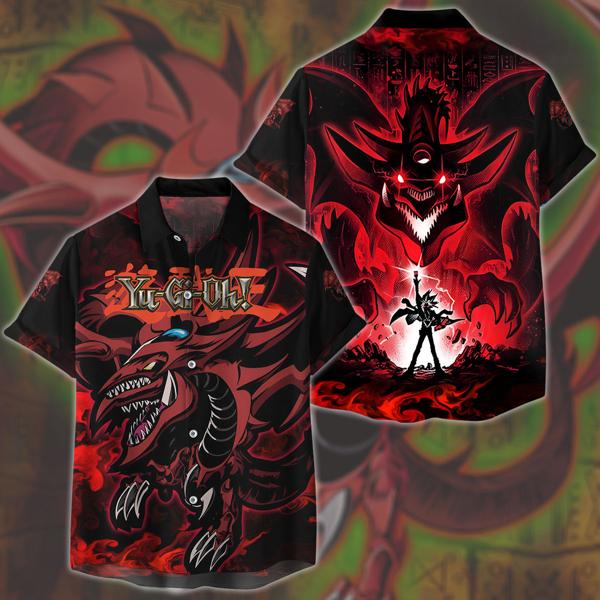 Yu-gi-oh! Slifer the Sky Dragon Video Game All Over Printed T-shirt Tank Top Zip Hoodie Pullover Hoodie Hawaiian Shirt Beach Shorts Joggers Hawaiian Shirt