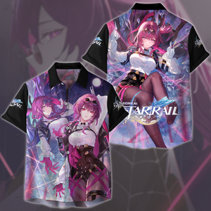 Honkai: Star Rail Kafka Video Game All Over Printed T-shirt Tank Top Zip Hoodie Pullover Hoodie Hawaiian Shirt Beach Shorts Joggers Hawaiian Shirt S 