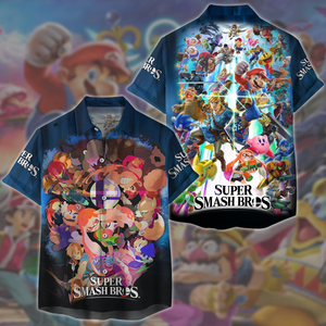 Super Smash Bros. Video Game All Over Printed T-shirt Tank Top Zip Hoodie Pullover Hoodie Hawaiian Shirt Beach Shorts Joggers Hawaiian Shirt S 