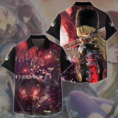 Code Vein Video Game All Over Printed T-shirt Tank Top Zip Hoodie Pullover Hoodie Hawaiian Shirt Beach Shorts Joggers
