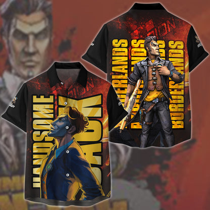 Borderlands Handsome Jack Video Game All Over Printed T-shirt Tank Top Zip Hoodie Pullover Hoodie Hawaiian Shirt Beach Shorts Joggers Hawaiian Shirt S
