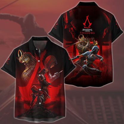 Assassin's Creed Shadows Video Game All Over Printed T-shirt Tank Top Zip Hoodie Pullover Hoodie Hawaiian Shirt Beach Shorts Joggers