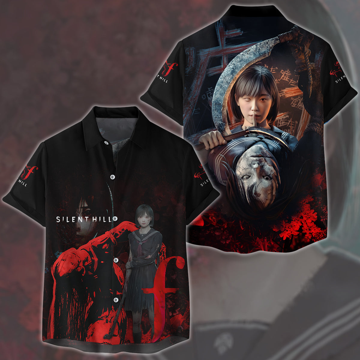 Silent Hill F Video Game All Over Printed T-shirt Tank Top Zip Hoodie Pullover Hoodie Hawaiian Shirt Beach Shorts Joggers Hawaiian Shirt