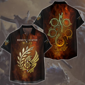 Monster Hunter Wilds Video Game All Over Printed T-shirt Tank Top Zip Hoodie Pullover Hoodie Hawaiian Shirt Beach Shorts Joggers