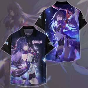 Honkai: Star Rail Seele Video Game All Over Printed T-shirt Tank Top Zip Hoodie Pullover Hoodie Hawaiian Shirt Beach Shorts Joggers Hawaiian Shirt S 