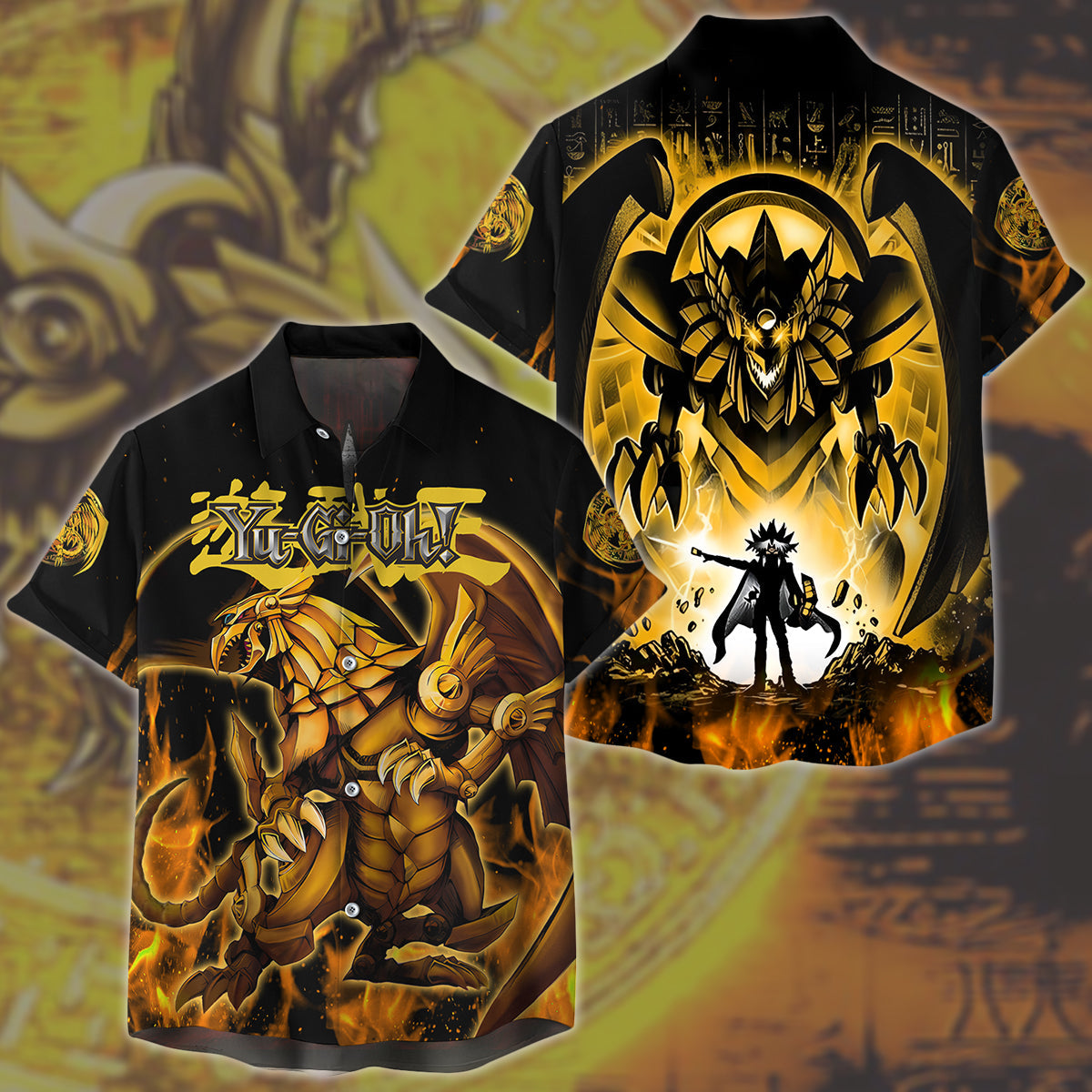Yu-gi-oh! The Winged Dragon of Ra Video Game All Over Printed T-shirt Tank Top Zip Hoodie Pullover Hoodie Hawaiian Shirt Beach Shorts Joggers Hawaiian Shirt