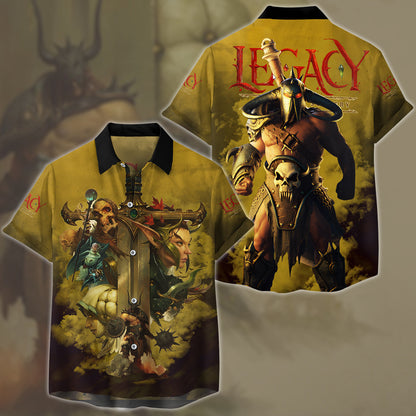 Legacy: Steel & Sorcery Video Game All Over Printed T-shirt Tank Top Zip Hoodie Pullover Hoodie Hawaiian Shirt Beach Shorts Joggers