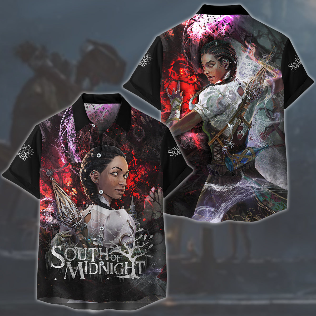 South of Midnight Video Game All Over Printed T-shirt Tank Top Zip Hoodie Pullover Hoodie Hawaiian Shirt Beach Shorts Joggers Hawaiian Shirt S
