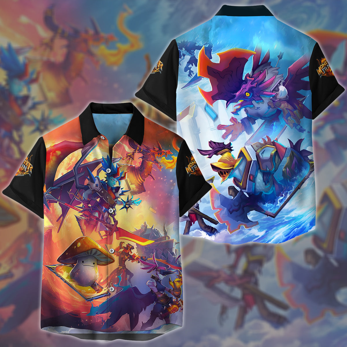 Monster Train 2 Video Game All Over Printed T-shirt Tank Top Zip Hoodie Pullover Hoodie Hawaiian Shirt Beach Shorts Joggers