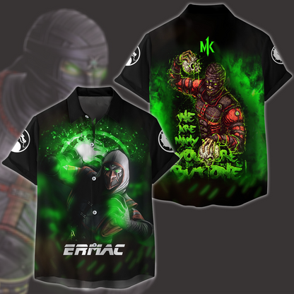 Mortal Kombat Ermac Video Game All Over Printed T-shirt Tank Top Zip Hoodie Pullover Hoodie Hawaiian Shirt Beach Shorts Joggers   