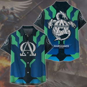 Warhammer 40K Alpha Legion Video Game All Over Printed T-shirt Tank Top Zip Hoodie Pullover Hoodie Hawaiian Shirt Beach Shorts Joggers Hawaiian Shirt S