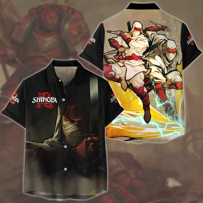 Shinobi: Art of Vengeance Video Game All Over Printed T-shirt Tank Top Zip Hoodie Pullover Hoodie Hawaiian Shirt Beach Shorts Joggers