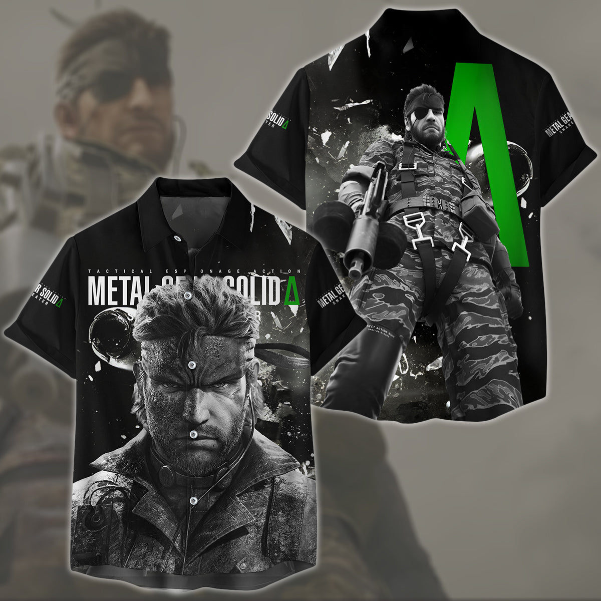 Metal Gear Solid: Snake Eater Video Game All Over Printed T-shirt Tank Top Zip Hoodie Pullover Hoodie Hawaiian Shirt Beach Shorts Joggers