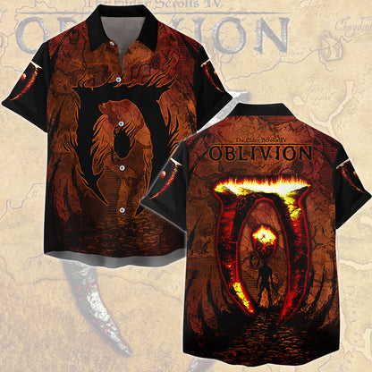 The Elder Scrolls IV: Oblivion Video Game All Over Printed T-shirt Tank Top Zip Hoodie Pullover Hoodie Hawaiian Shirt Beach Shorts Joggers Hawaiian Shirt S