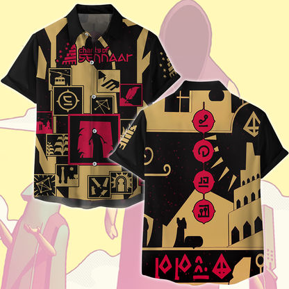 Chants of Sennaar Video Game All Over Printed T-shirt Tank Top Zip Hoodie Pullover Hoodie Hawaiian Shirt Beach Shorts Joggers Hawaiian Shirt S 