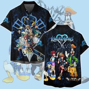 Kingdom Hearts Characters Video Game All Over Printed T-shirt Tank Top Zip Hoodie Pullover Hoodie Hawaiian Shirt Beach Shorts Joggers Hawaiian Shirt S