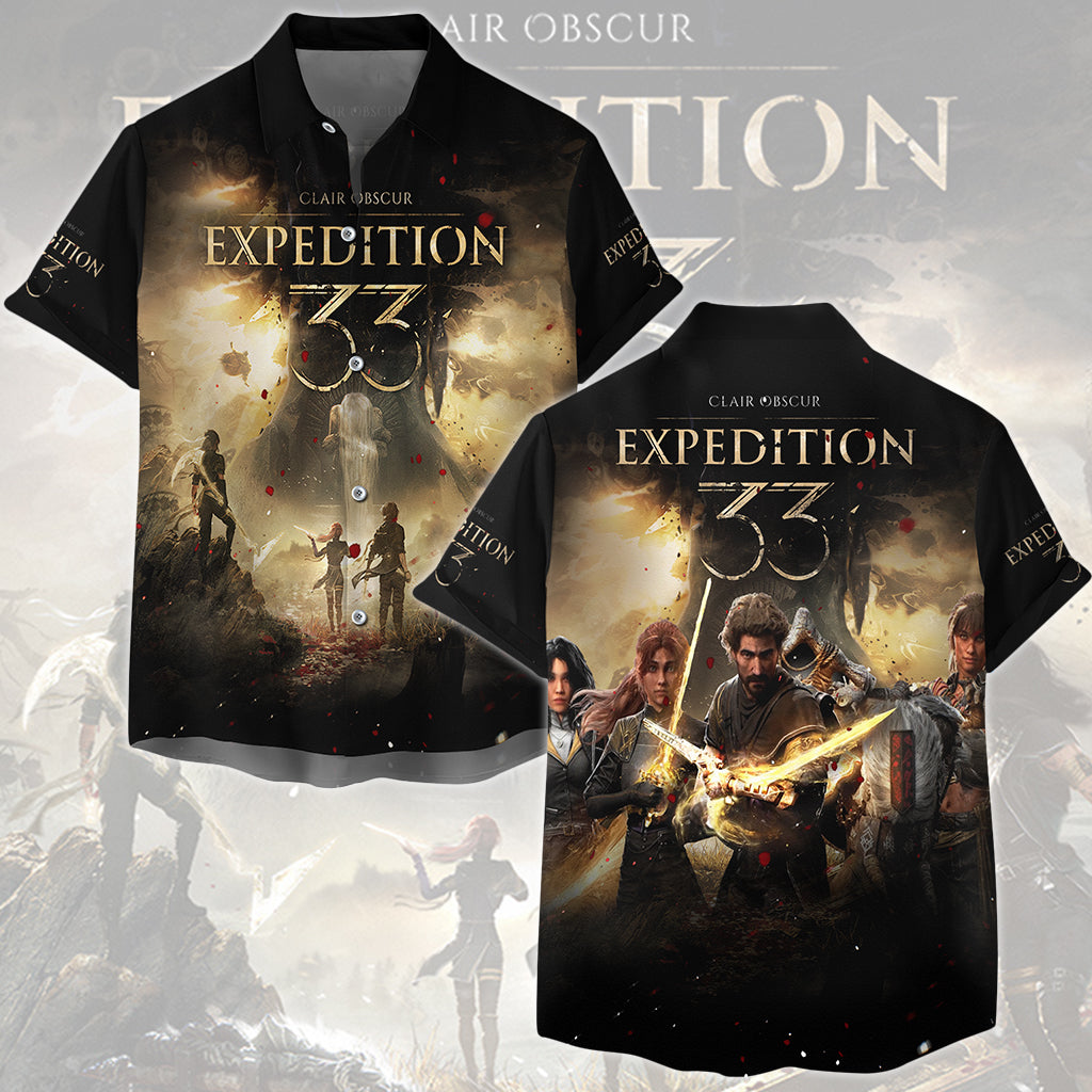 Clair Obscur: Expedition 33 Video Game All Over Printed T-shirt Tank Top Zip Hoodie Pullover Hoodie Hawaiian Shirt Beach Shorts Joggers Hawaiian Shirt S