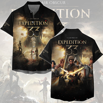 Clair Obscur: Expedition 33 Video Game All Over Printed T-shirt Tank Top Zip Hoodie Pullover Hoodie Hawaiian Shirt Beach Shorts Joggers Hawaiian Shirt S