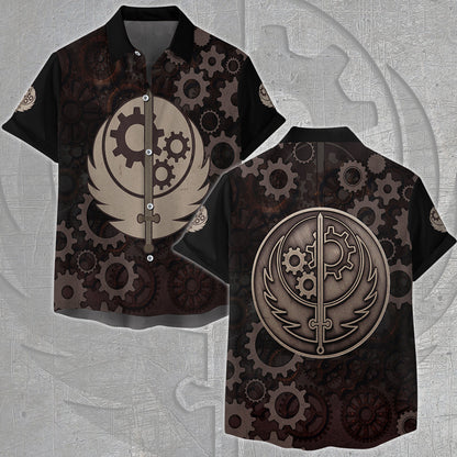 Fallout Brotherhood of Steel Video Game All Over Printed T-shirt Tank Top Zip Hoodie Pullover Hoodie Hawaiian Shirt Beach Shorts Joggers Hawaiian Shirt
