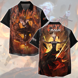 Magic: The Gathering Nahiri Video Game All Over Printed T-shirt Tank Top Zip Hoodie Pullover Hoodie Hawaiian Shirt Beach Shorts Joggers Hawaiian Shirt S 