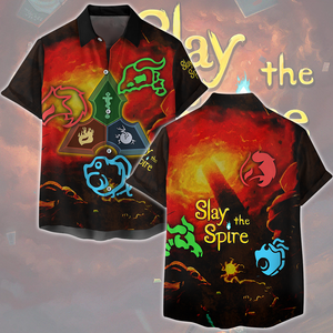 Slay the Spire Video Game All Over Printed T-shirt Tank Top Zip Hoodie Pullover Hoodie Hawaiian Shirt Beach Shorts Joggers Hawaiian Shirt S 