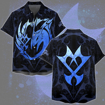 Kingdom Hearts Symbols The Unversed Emblem Video Game All Over Printed T-shirt Tank Top Zip Hoodie Pullover Hoodie Hawaiian Shirt Beach Shorts Joggers