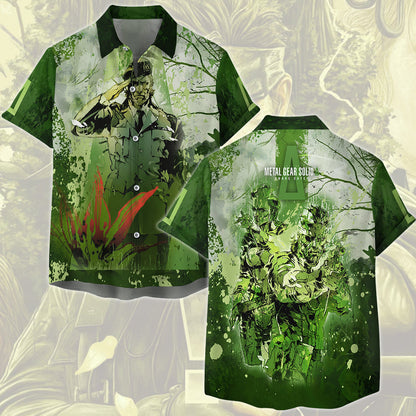 Metal Gear Solid: Snake Eater Video Game All Over Printed T-shirt Tank Top Zip Hoodie Pullover Hoodie Hawaiian Shirt Beach Shorts Joggers