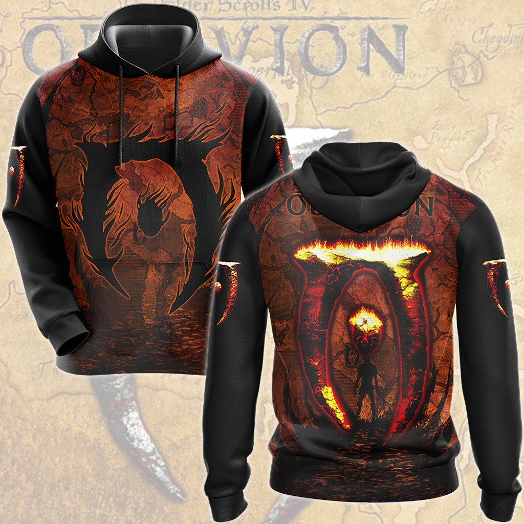 The Elder Scrolls IV: Oblivion Video Game All Over Printed T-shirt Tank Top Zip Hoodie Pullover Hoodie Hawaiian Shirt Beach Shorts Joggers Hoodie S