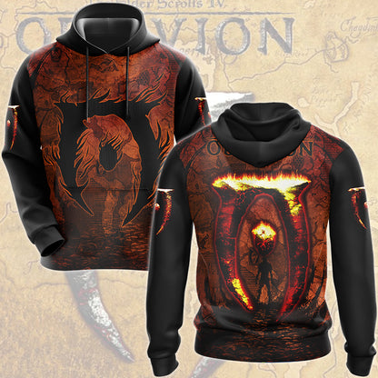 The Elder Scrolls IV: Oblivion Video Game All Over Printed T-shirt Tank Top Zip Hoodie Pullover Hoodie Hawaiian Shirt Beach Shorts Joggers Hoodie S