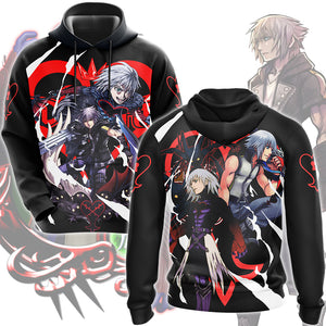 Kingdom Hearts Riku Video Game All Over Printed T-shirt Tank Top Zip Hoodie Pullover Hoodie Hawaiian Shirt Beach Shorts Joggers Hoodie S