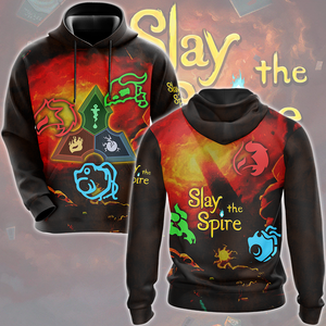 Slay the Spire Video Game All Over Printed T-shirt Tank Top Zip Hoodie Pullover Hoodie Hawaiian Shirt Beach Shorts Joggers Hoodie S 