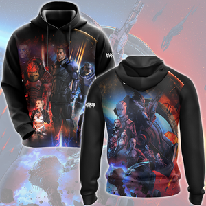 Mass Effect Legendary Edition Video Game All Over Printed T-shirt Tank Top Zip Hoodie Pullover Hoodie Hawaiian Shirt Beach Shorts Joggers Hoodie S 