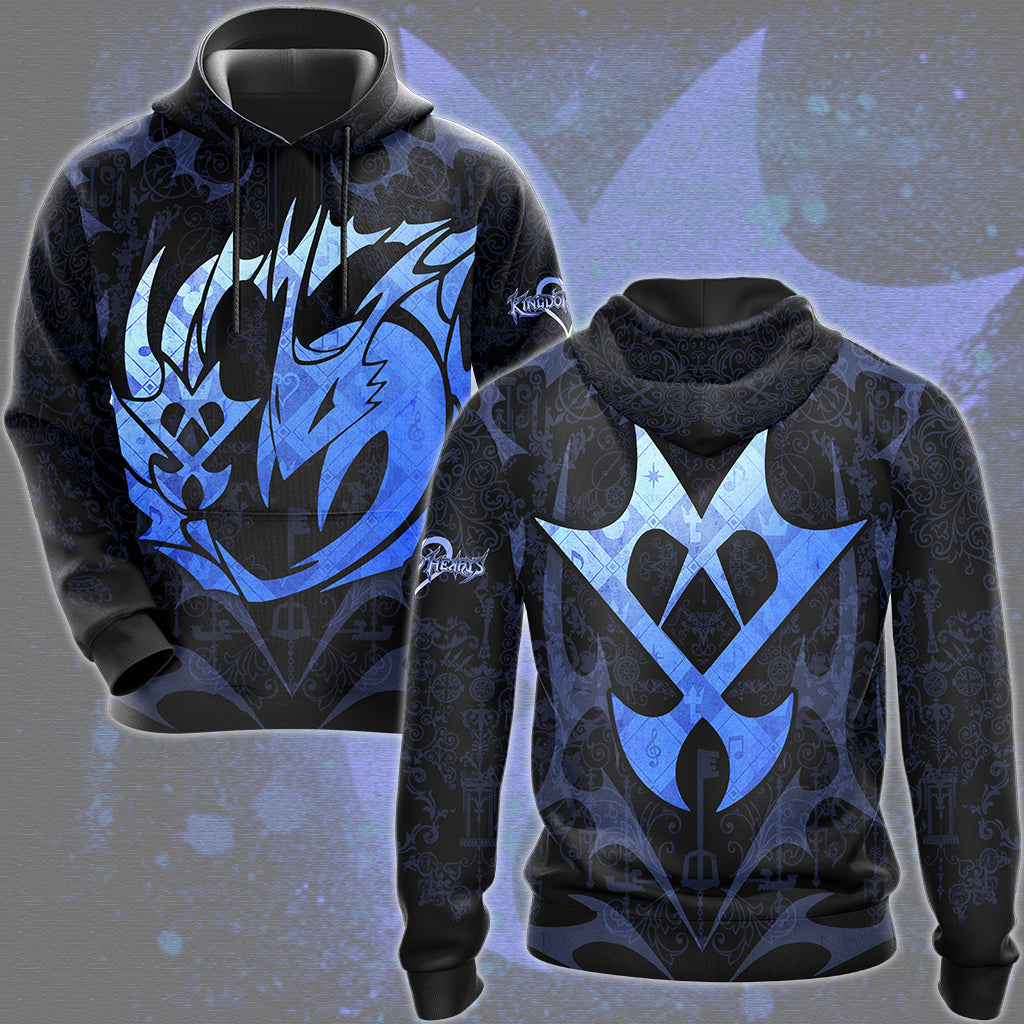 Kingdom Hearts Symbols The Unversed Emblem Video Game All Over Printed T-shirt Tank Top Zip Hoodie Pullover Hoodie Hawaiian Shirt Beach Shorts Joggers