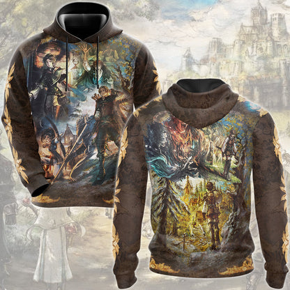 Octopath Traveler Zero Video Game All Over Printed T-shirt Tank Top Zip Hoodie Pullover Hoodie Hawaiian Shirt Beach Shorts Joggers Hoodie