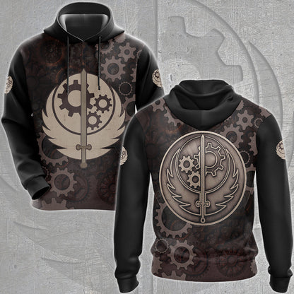 Fallout Brotherhood of Steel Video Game All Over Printed T-shirt Tank Top Zip Hoodie Pullover Hoodie Hawaiian Shirt Beach Shorts Joggers Hoodie