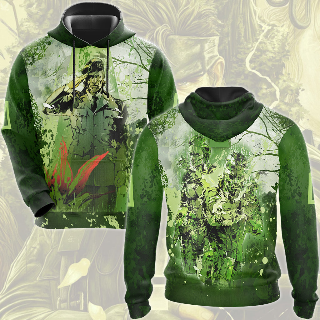 Metal Gear Solid: Snake Eater Video Game All Over Printed T-shirt Tank Top Zip Hoodie Pullover Hoodie Hawaiian Shirt Beach Shorts Joggers