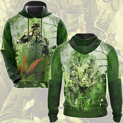 Metal Gear Solid: Snake Eater Video Game All Over Printed T-shirt Tank Top Zip Hoodie Pullover Hoodie Hawaiian Shirt Beach Shorts Joggers