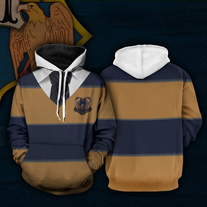 Striped Ravenclaw Harry Potter New Unisex 3D T-shirt Hoodie S 