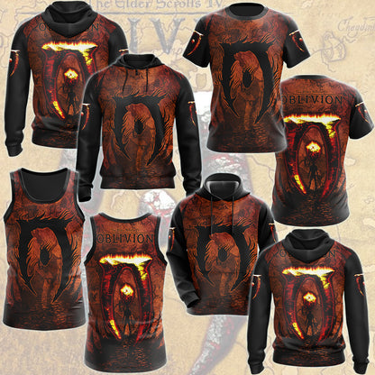 The Elder Scrolls IV: Oblivion Video Game All Over Printed T-shirt Tank Top Zip Hoodie Pullover Hoodie Hawaiian Shirt Beach Shorts Joggers