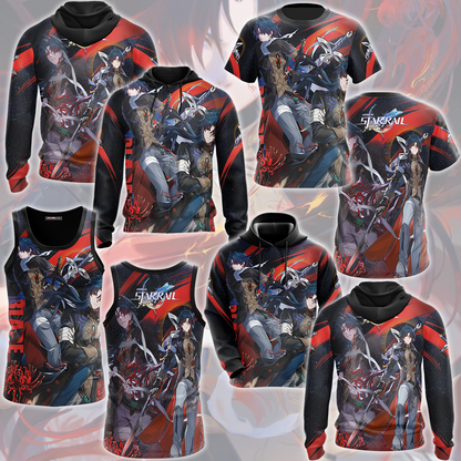 Honkai: Star Rail Blade Video Game All Over Printed T-shirt Tank Top Zip Hoodie Pullover Hoodie Hawaiian Shirt Beach Shorts Joggers   