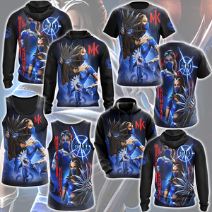 Mortal Kombat Kitana Video Game All Over Printed T-shirt Tank Top Zip Hoodie Pullover Hoodie Hawaiian Shirt Beach Shorts Joggers   