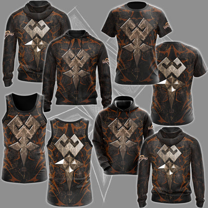 Kingdom Hearts Symbols Terra’s Mark Mark of Mastery Video Game All Over Printed T-shirt Tank Top Zip Hoodie Pullover Hoodie Hawaiian Shirt Beach Shorts Joggers