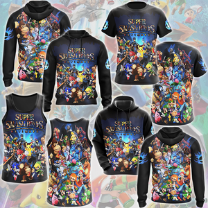 Super Smash Bros. Ultimate Video Game All Over Printed T-shirt Tank Top Zip Hoodie Pullover Hoodie Hawaiian Shirt Beach Shorts Joggers