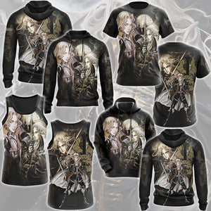 Alucard Castlevania: Symphony of the Night Video Game All Over Printed T-shirt Tank Top Zip Hoodie Pullover Hoodie Hawaiian Shirt Beach Shorts Joggers