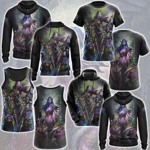 World Of Warcraft Stormrage Love Triangle Illidan Stormrage, Malfurion Stormrage, Tyrande Whisperwind Video Game All Over Printed T-shirt Tank Top Zip Hoodie Hawaiian Shirt Beach Shorts Joggers