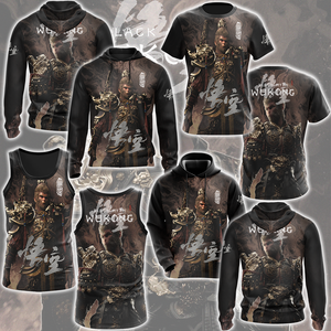 Black Myth: Wukong Video Game All Over Printed T-shirt Tank Top Zip Hoodie Pullover Hoodie Hawaiian Shirt Beach Shorts Joggers   