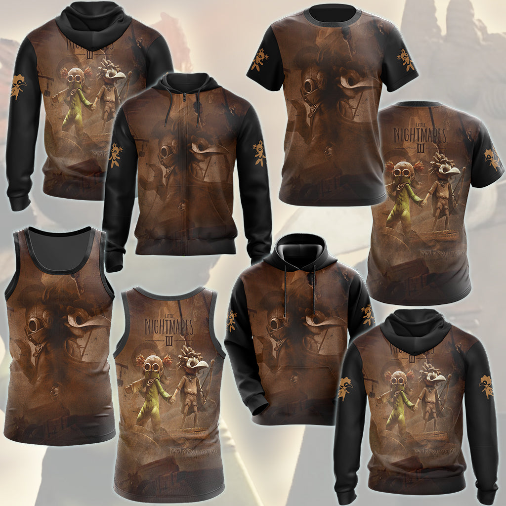 Little Nightmares 3 Video Game All Over Printed T-shirt Tank Top Zip Hoodie Pullover Hoodie Hawaiian Shirt Beach Shorts Joggers
